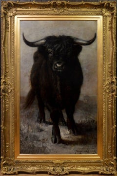 Laird of the Highlands - Pintura al óleo de las Highlands escocesas del siglo XIX - 1885