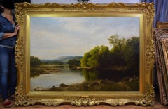 The Road Across the River - Exhibited at the Royal Academy in 1899