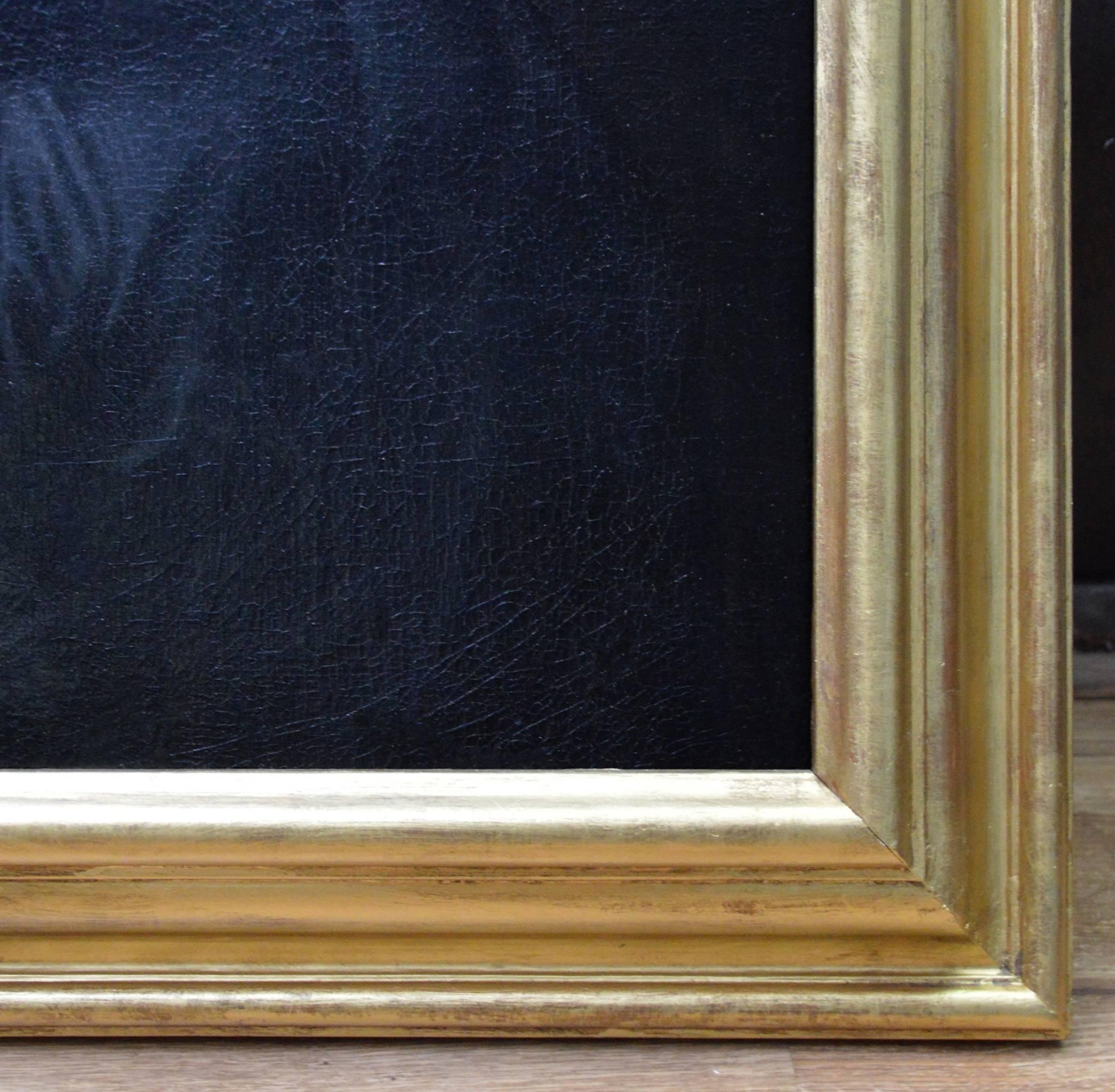 studio of Sir Anthony van Dyck - Self Portrait - Black Portrait Painting by Anthony Van Dyck