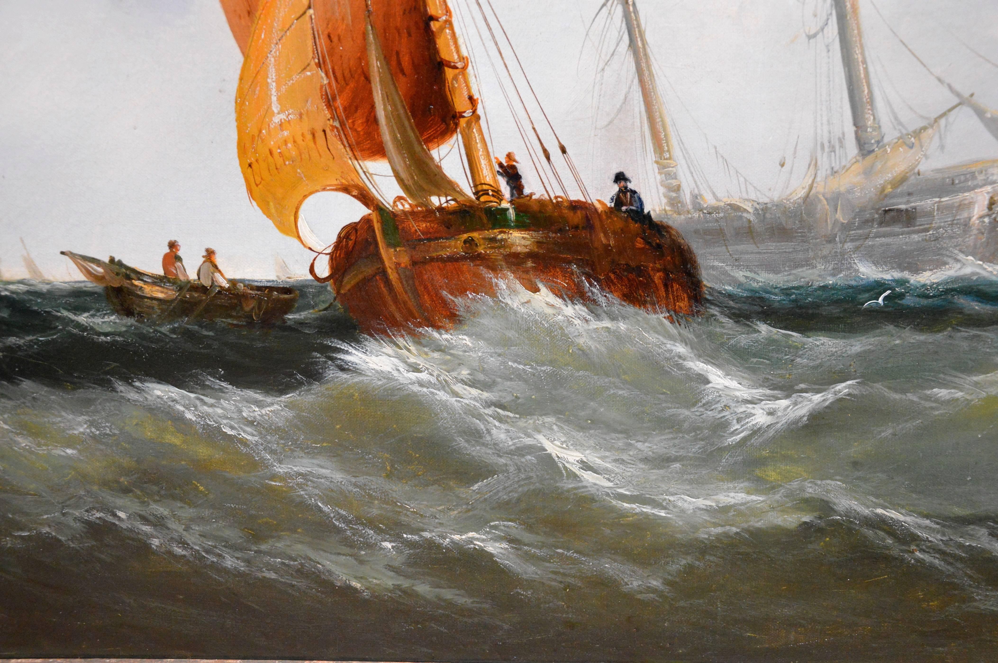 On the Medway - Exhibited at the Royal Academy in 1864 2