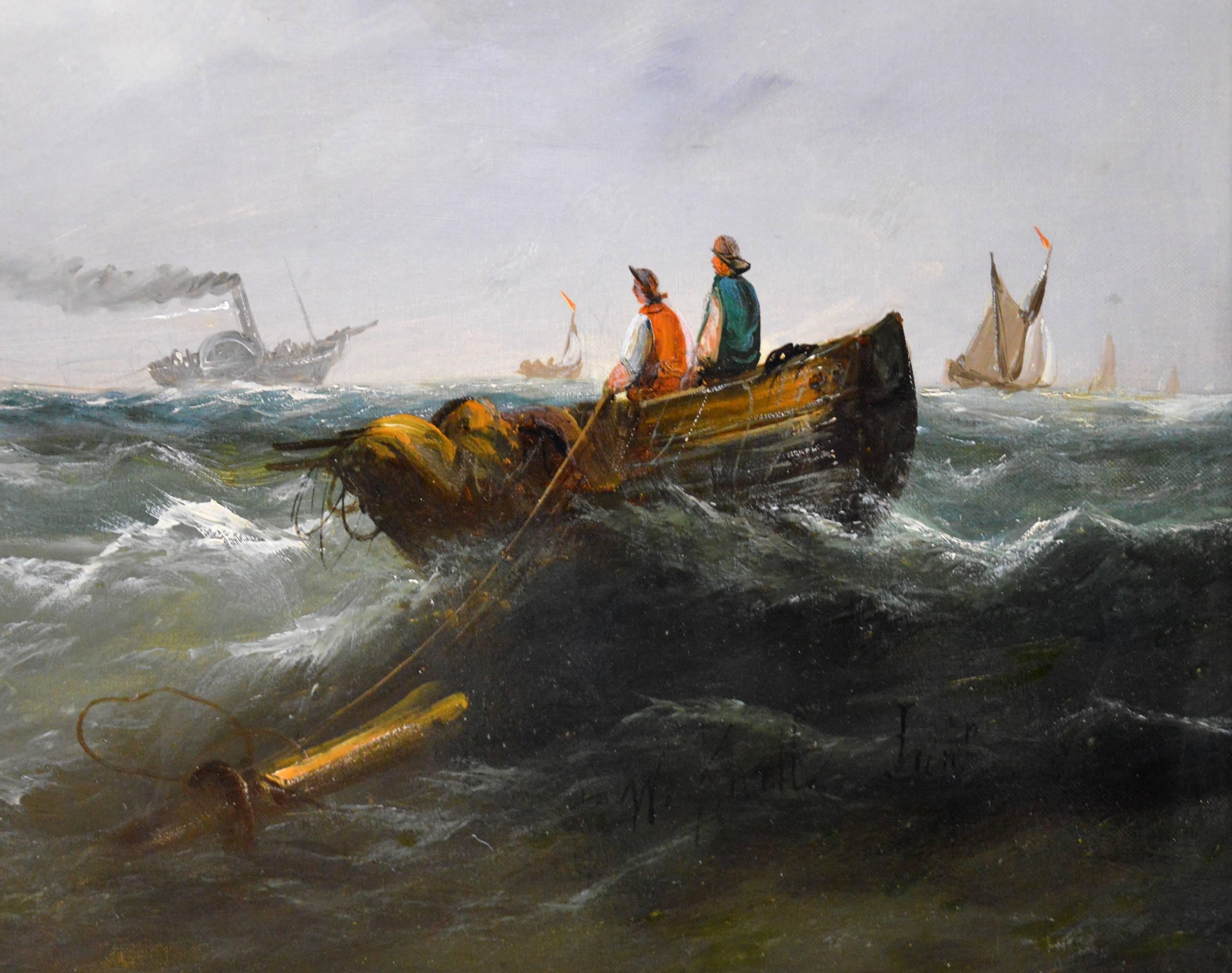On the Medway - Exhibited at the Royal Academy in 1864 3
