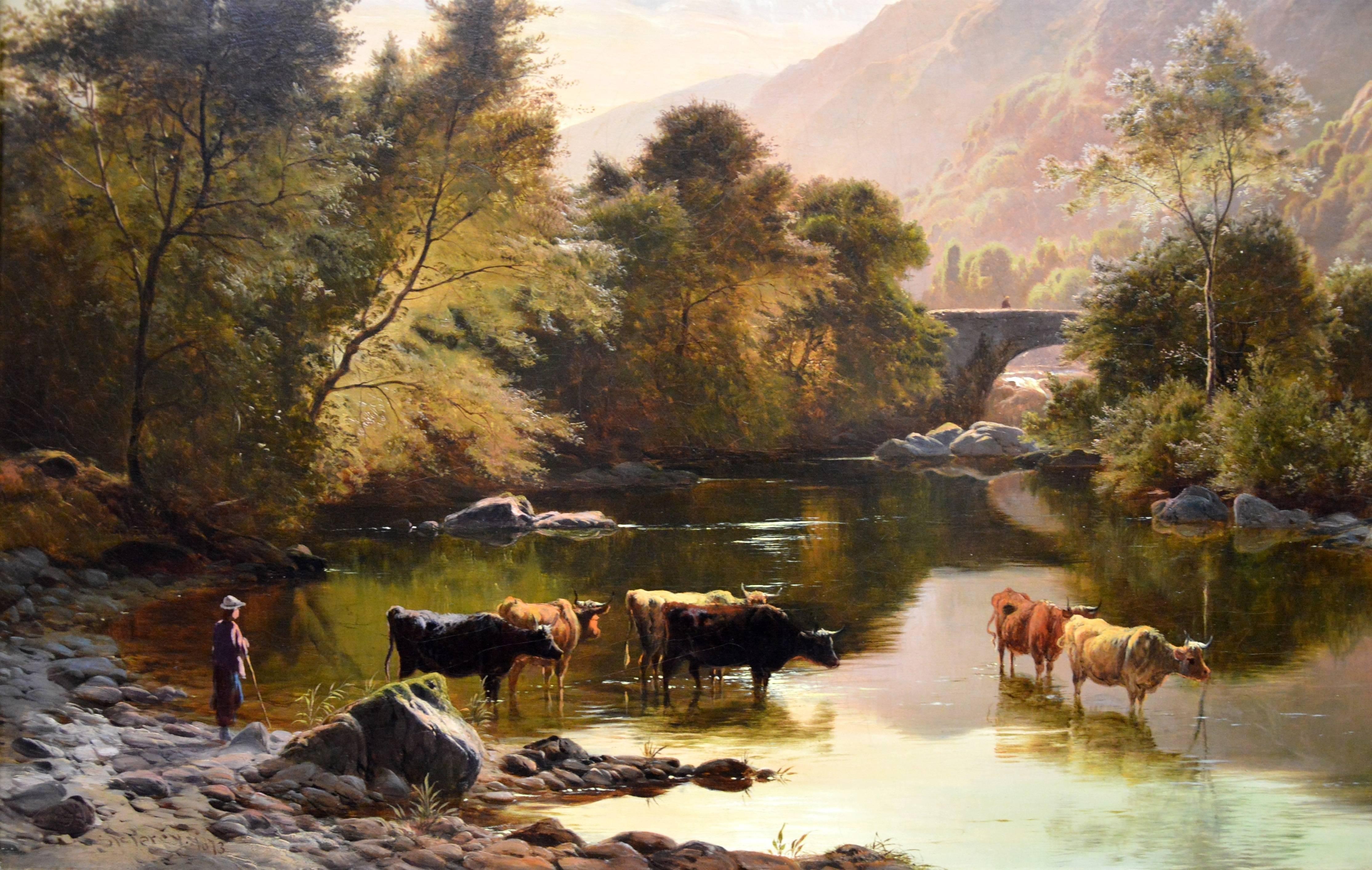 Betws-y-Coed, North Wales - 19th Century Oil Painting - Sidney Richard Percy 1