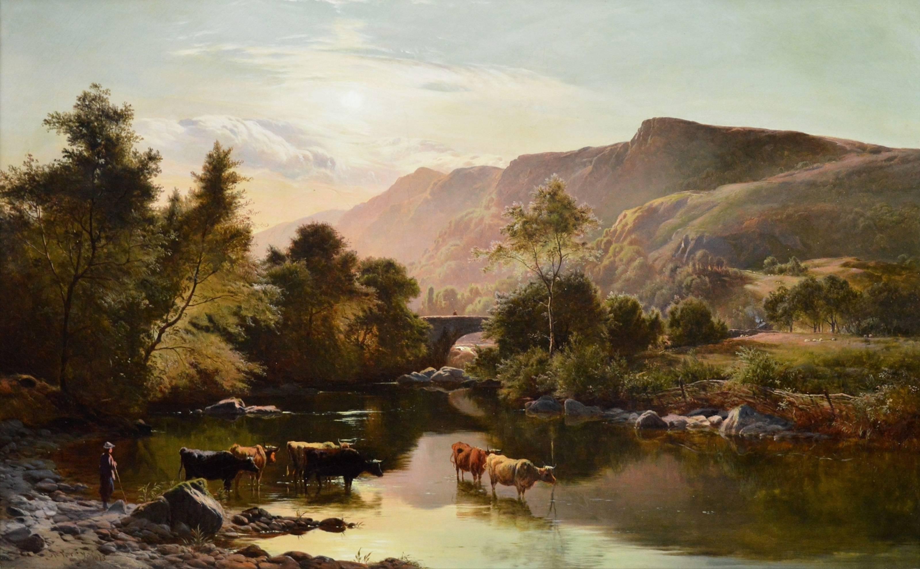 Betws-y-Coed, North Wales - 19th Century Oil Painting - Sidney Richard Percy 1
