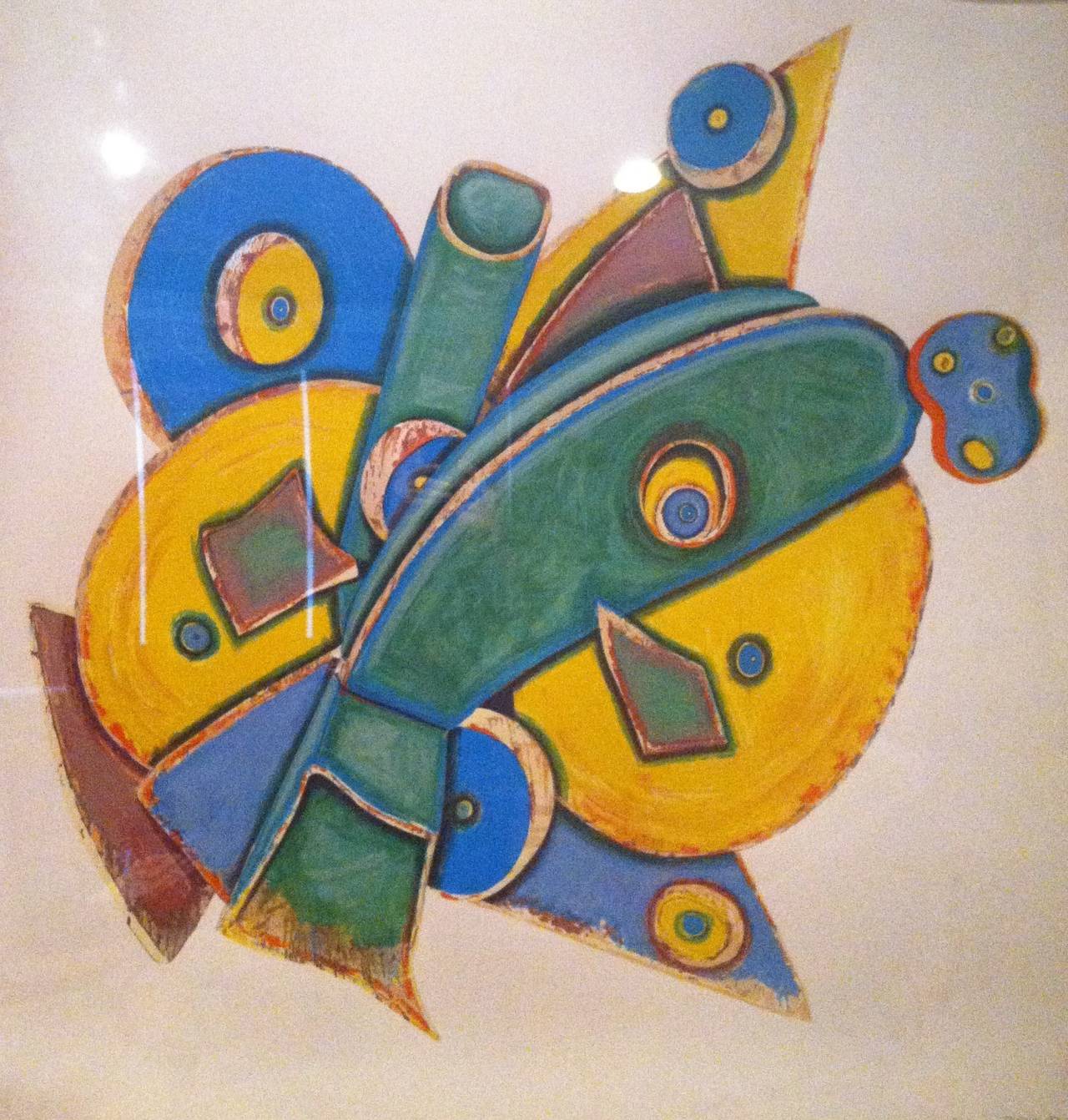 Clock - Painting by Elizabeth Murray