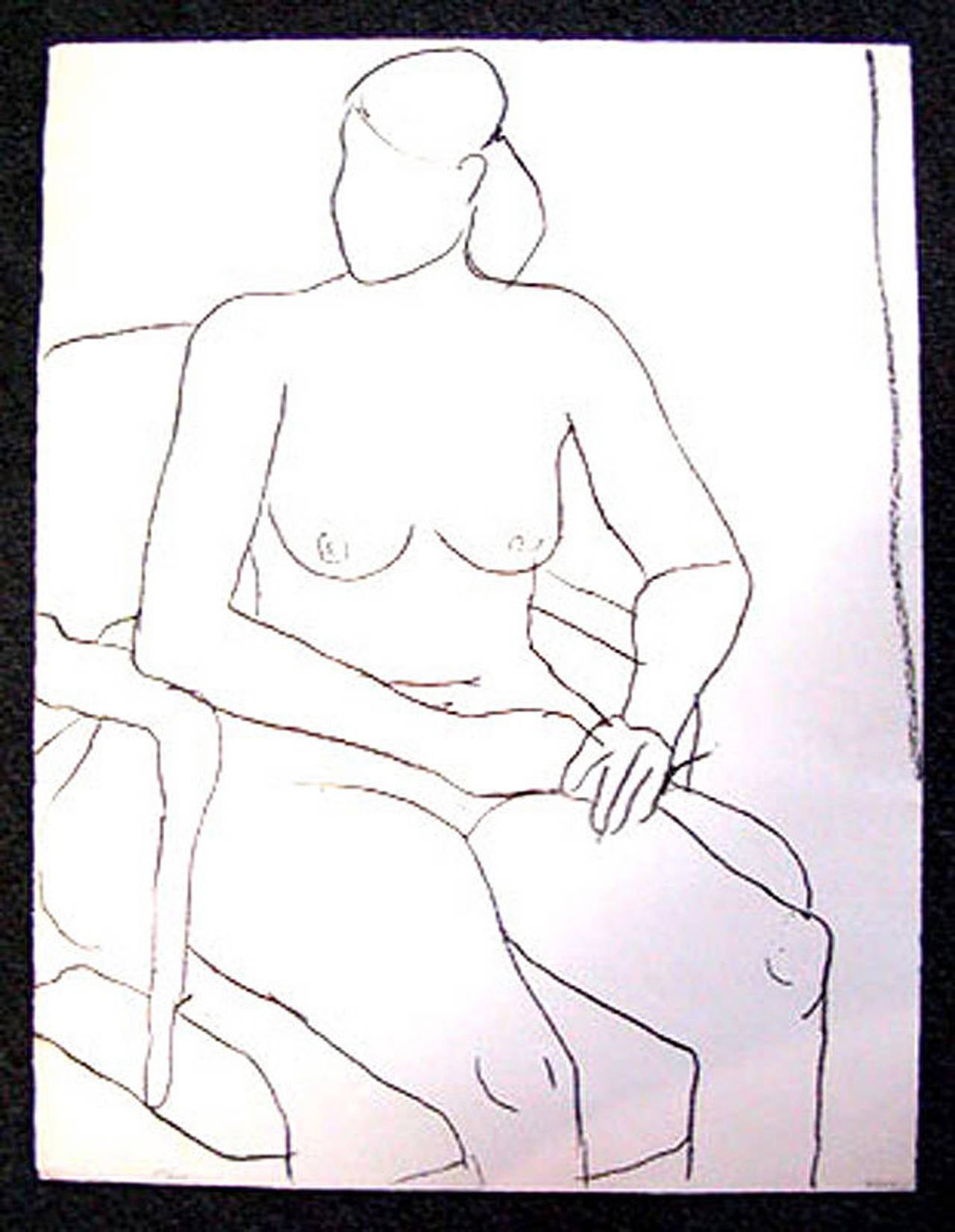 Seated Nude - Print by Richard Diebenkorn