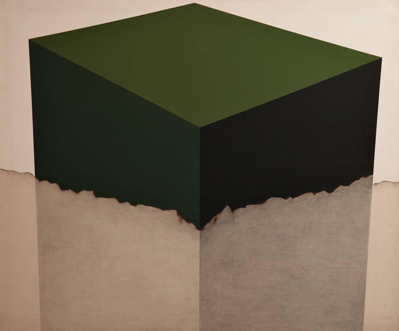 Cube - Painting by David Prentice