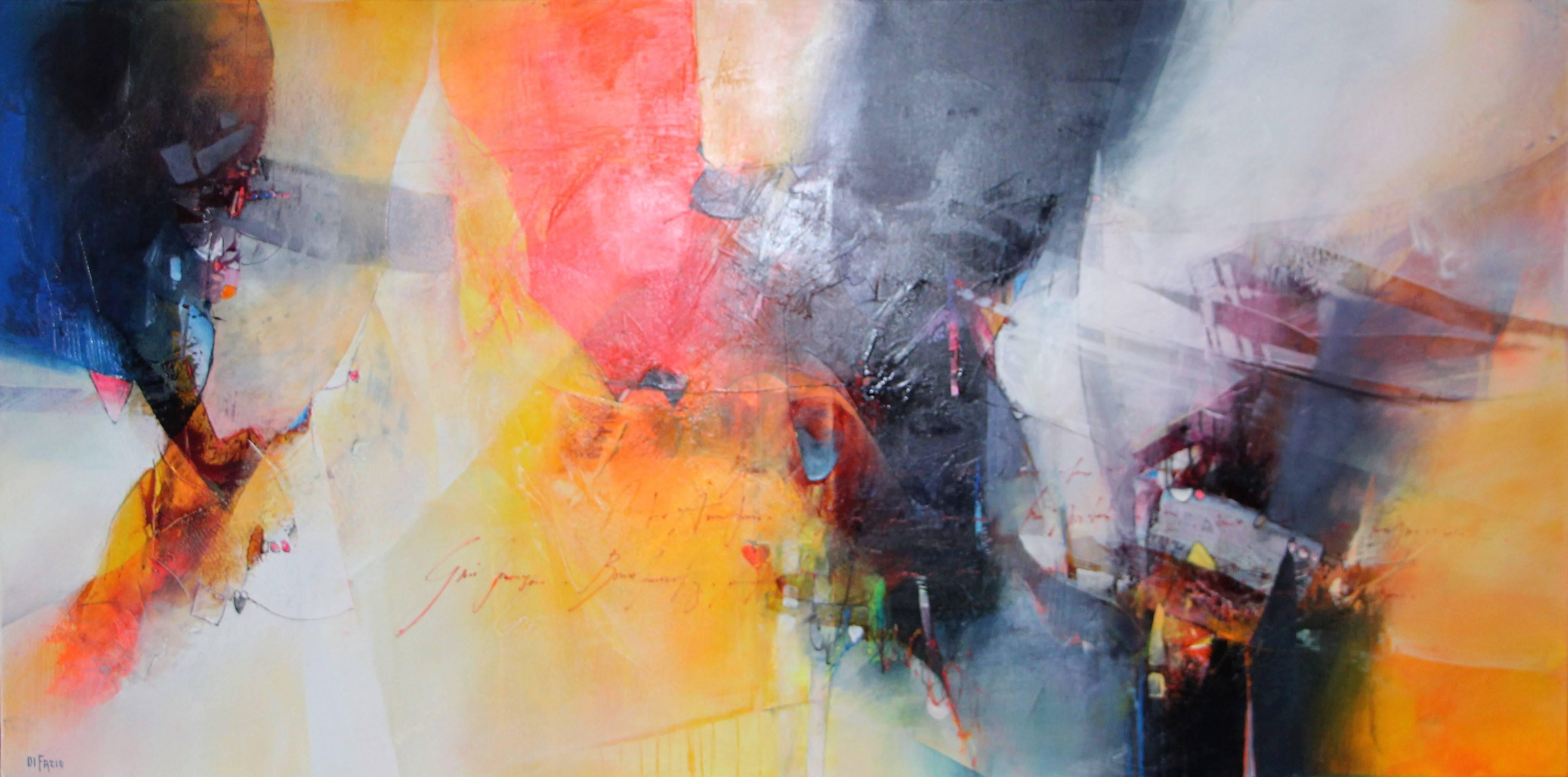 Pasquale Di Fazio Abstract Painting - Sulla Doglia Del Cuore