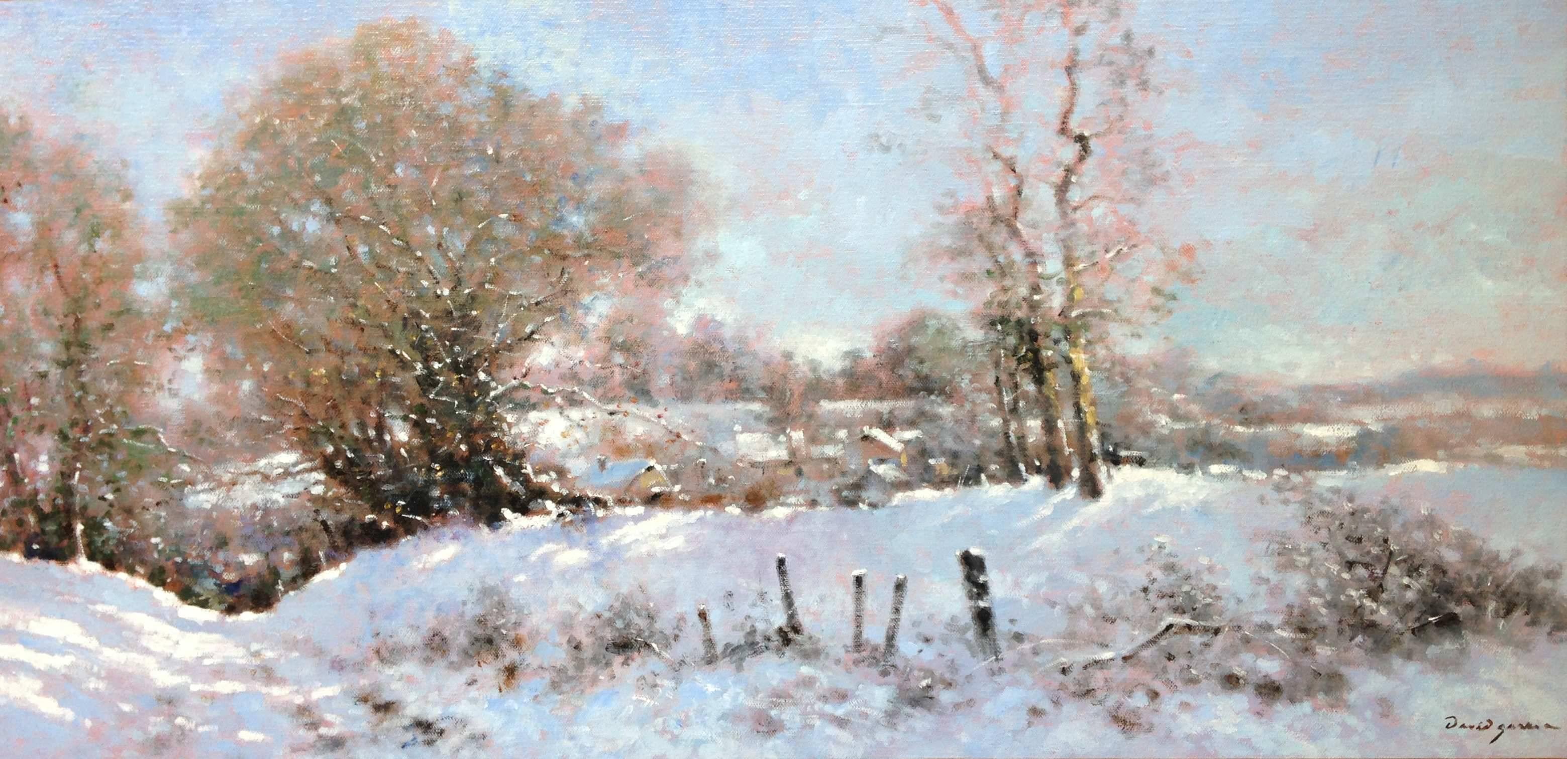 David Garcia Landscape Painting - Snow landscape