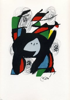 La Mélodie acide, model 8. Joan Miró Abstract Lithograph