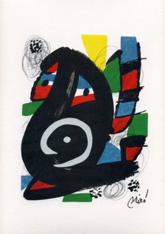 La Mélodie acide, model 14. Joan Miró abstract lithograph
