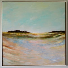 "Dune concave. "Astrazione lirica, acrilico su tela, 80 x 80 x 3 cm"
