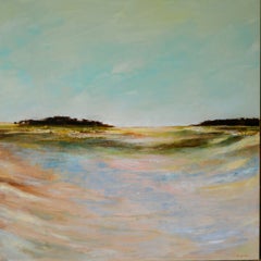 "Dune concave. "Astrazione lirica, acrilico su tela, 80 x 80 x 3 cm"