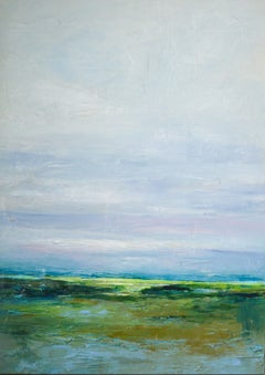 " Whispering Horizon". Coastline Landscape Mixed Media 70 x 50 cm.