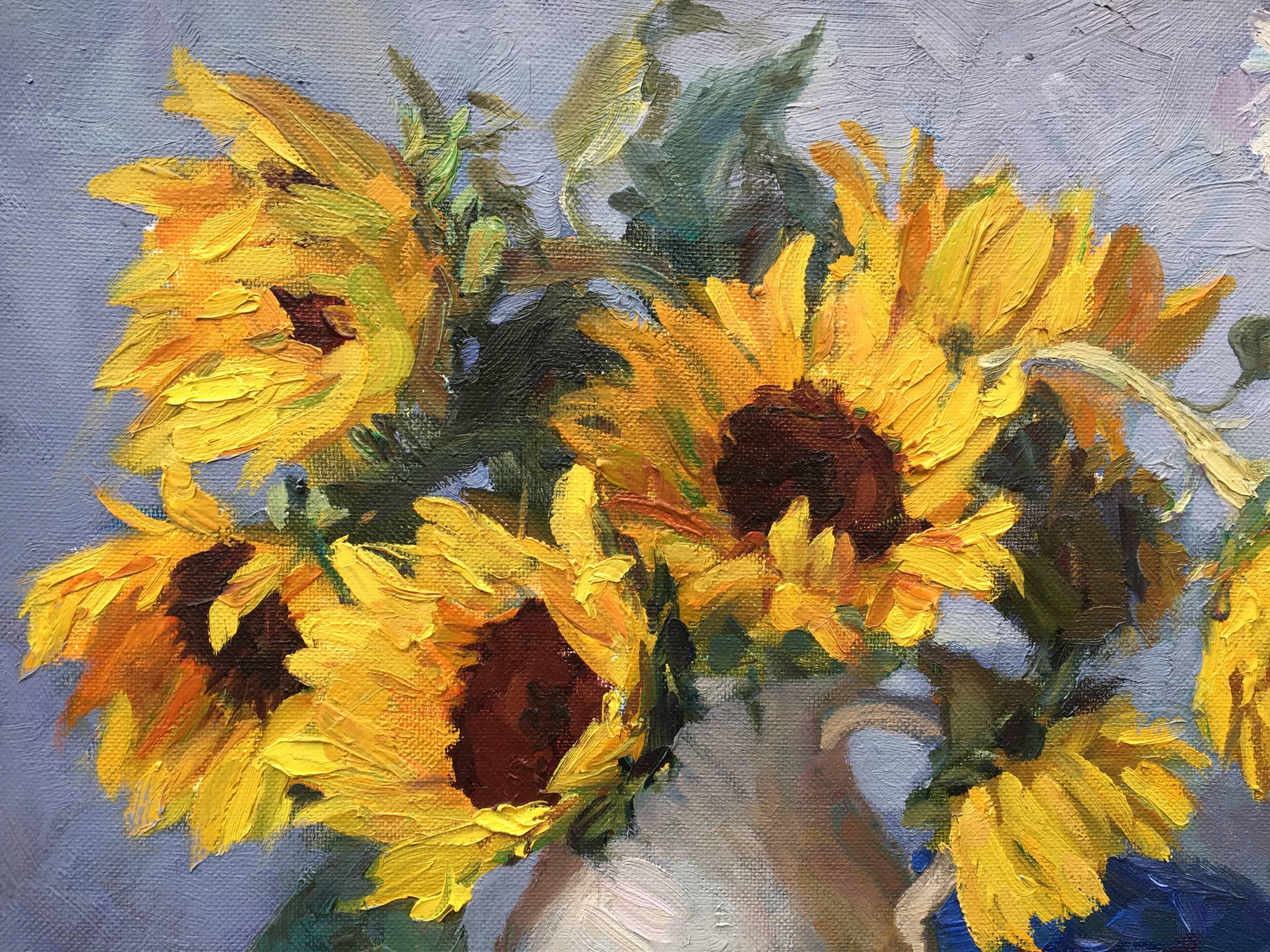 The Sunflowers - Painting by Sergey Marchenko