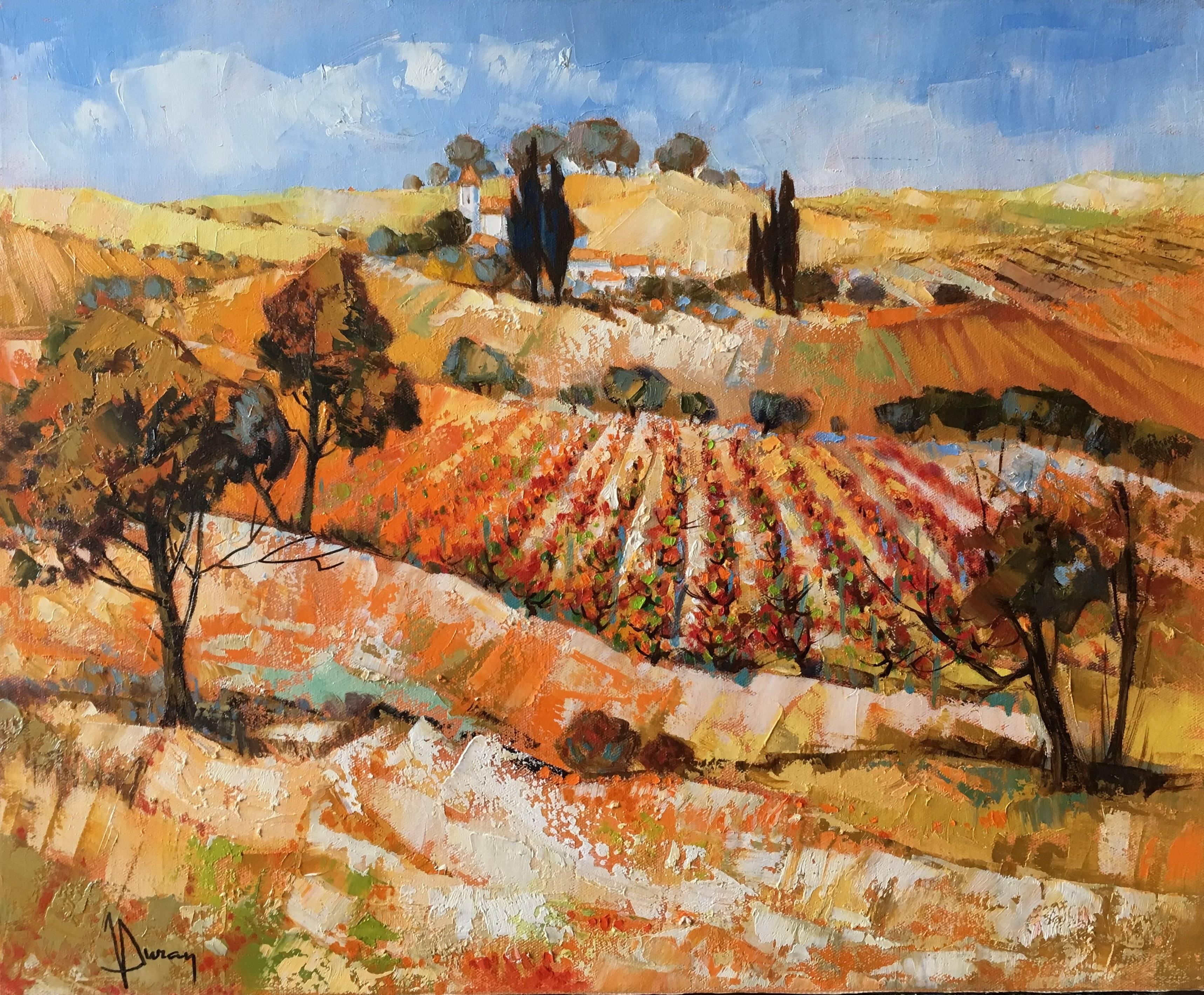 Jori Duran Landscape Painting - The autumn hill