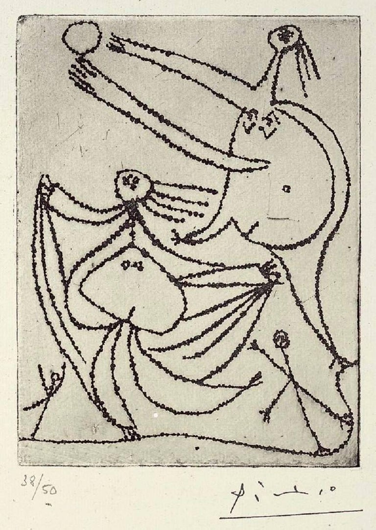 Pablo Picasso Figurative Print - Baigneuses sur La Plage, III (Bloch 240)