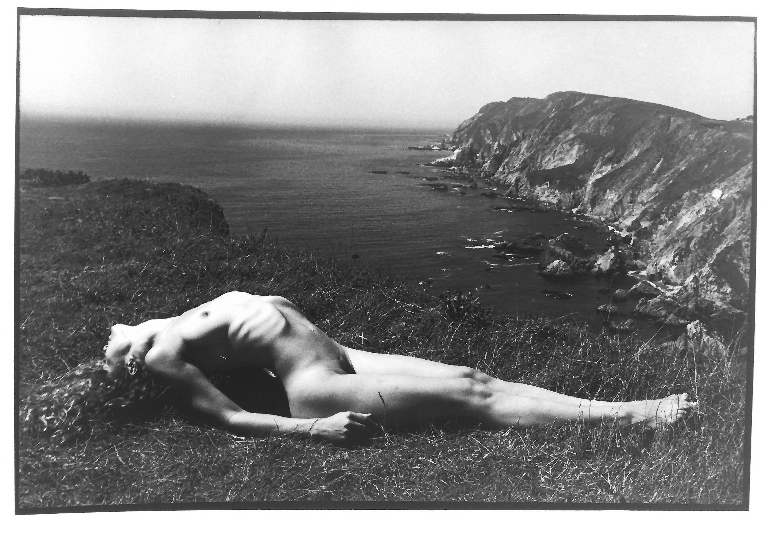 Kate #10, Vintage Black and White Photograph of Nude Yogini