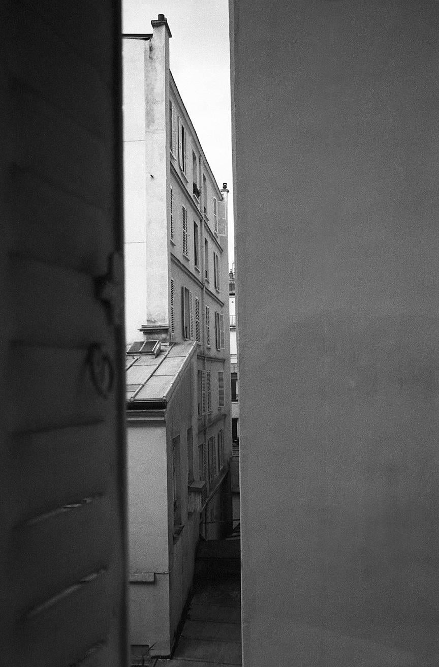 Paris, France, photographie de paysage en noir et blanc 