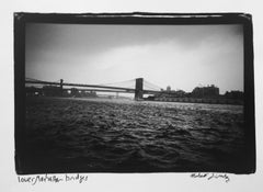 Lower Manhattan Bridges, New York, gelatin silver, signed