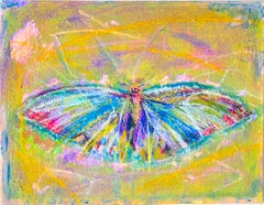« You Give Me Butterflies », technique mixte : photographie, peinture, poussière de diamant, édition limitée à 1 exemplaire