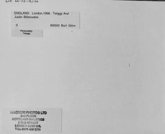 Twiggy with Manager, 1966, Gelatin Silver Print, Documentary Style Portrait