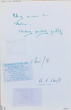 Playboy Hugh Hefner, Vintage Black and White Photograph, 1966, 12x8 Inches