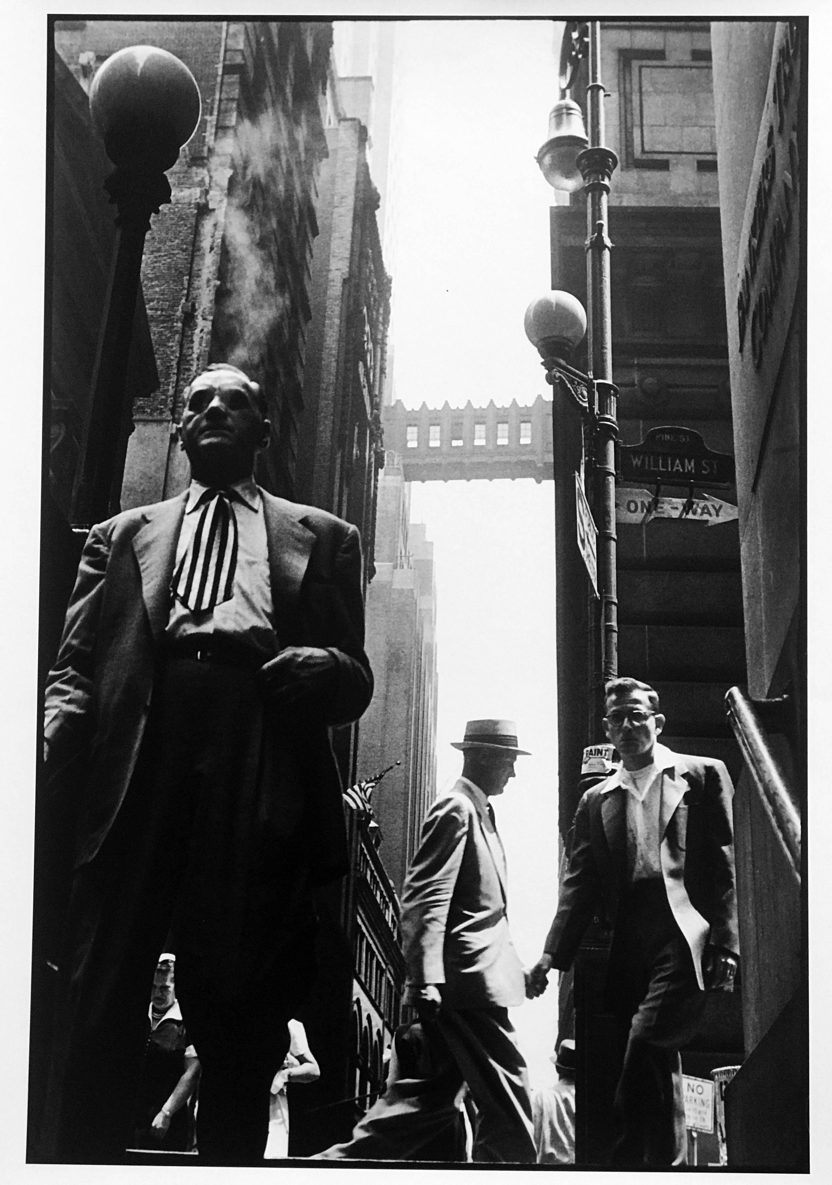 Leonard Freed Figurative Photograph - Wall Street, New York City, signed