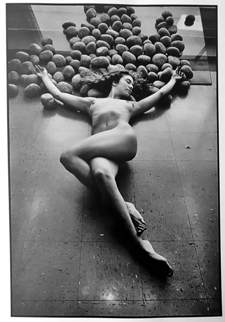 Leonard Freed Black and White Photograph - Kate Resting, Contemporary Portrait Photography of Female Nude