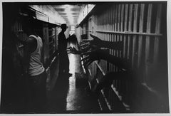 Prison de ville, Nouvelle-Orléans, photographie vintage en noir et blanc des années 1960, droits civiques 