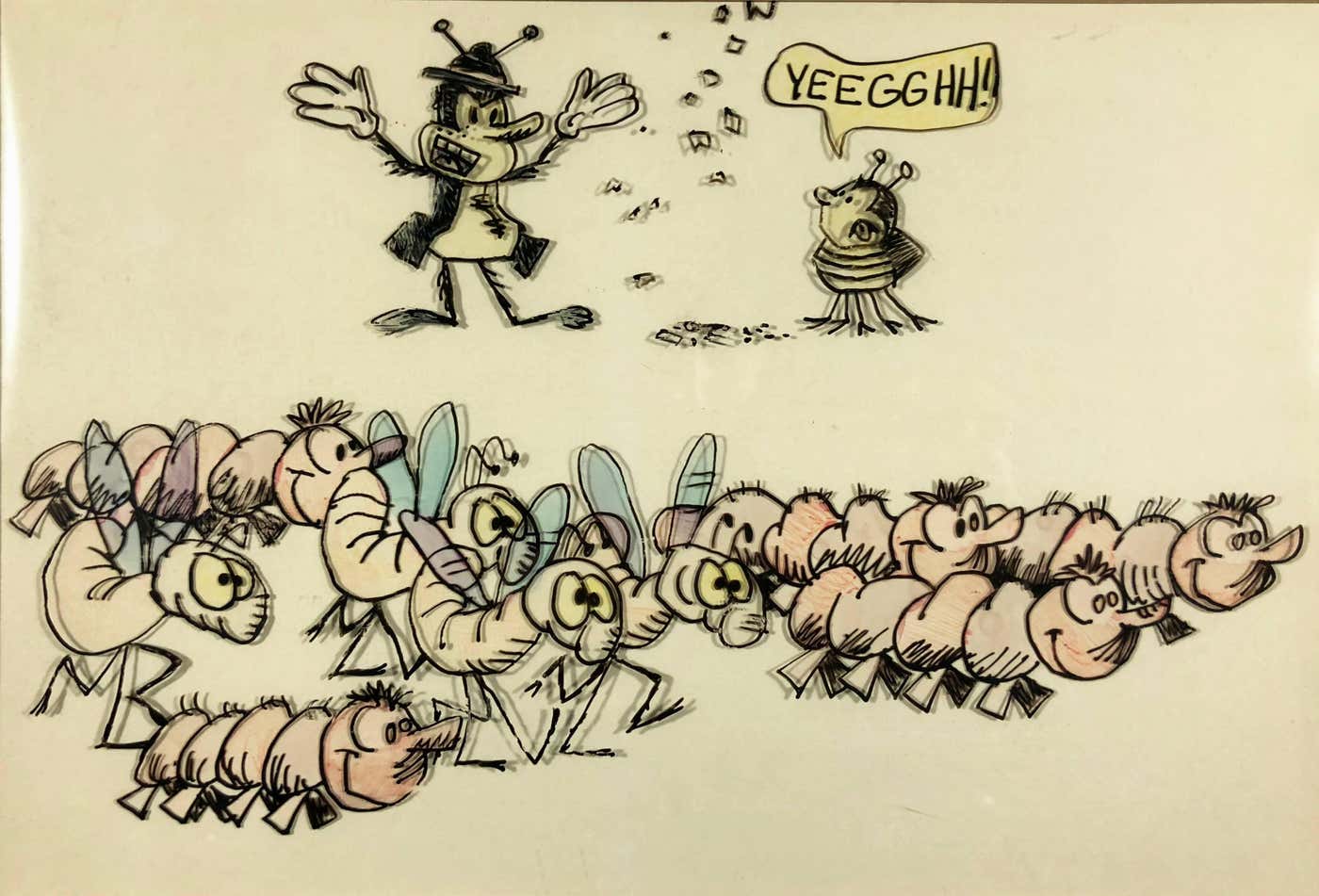 Unknown - Animation Cell from 1970s RAID Commercial For Sale at 1stDibs ...