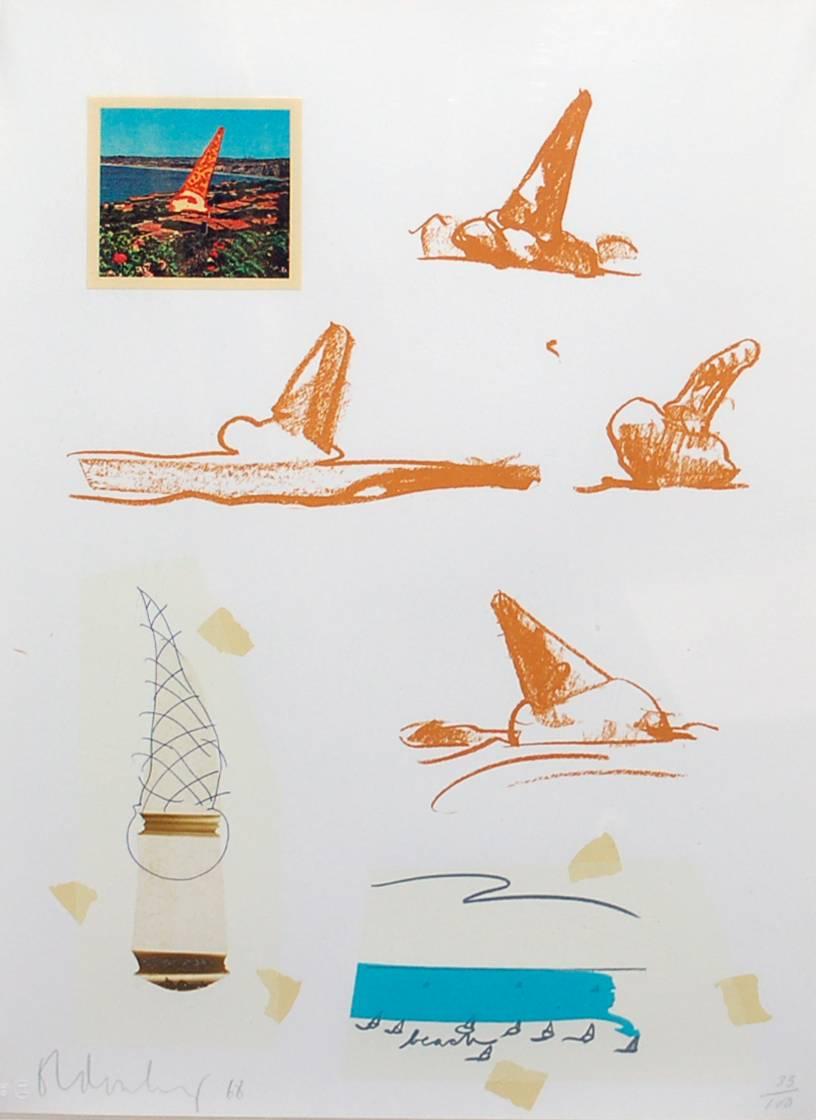 Claes Oldenburg Print - Ice Cream Cones (from "Notes")