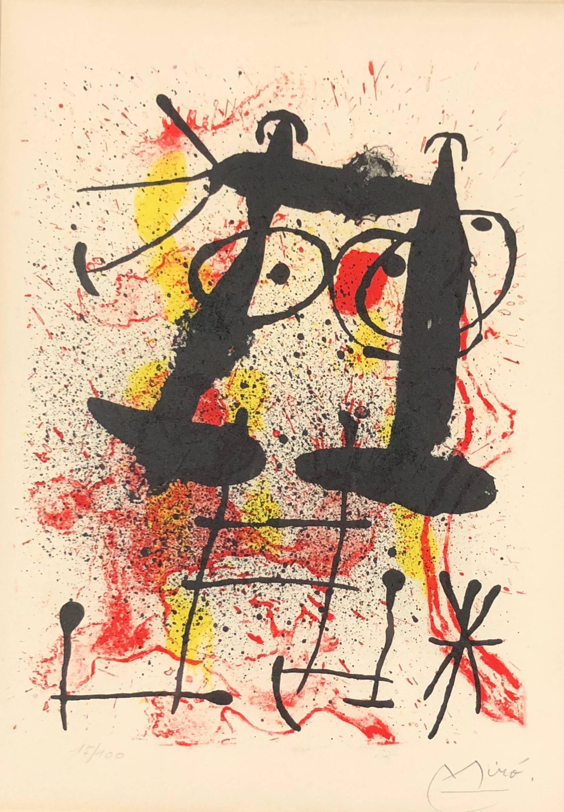 Abstract Print di Joan Miró - Serie Hai-Ku