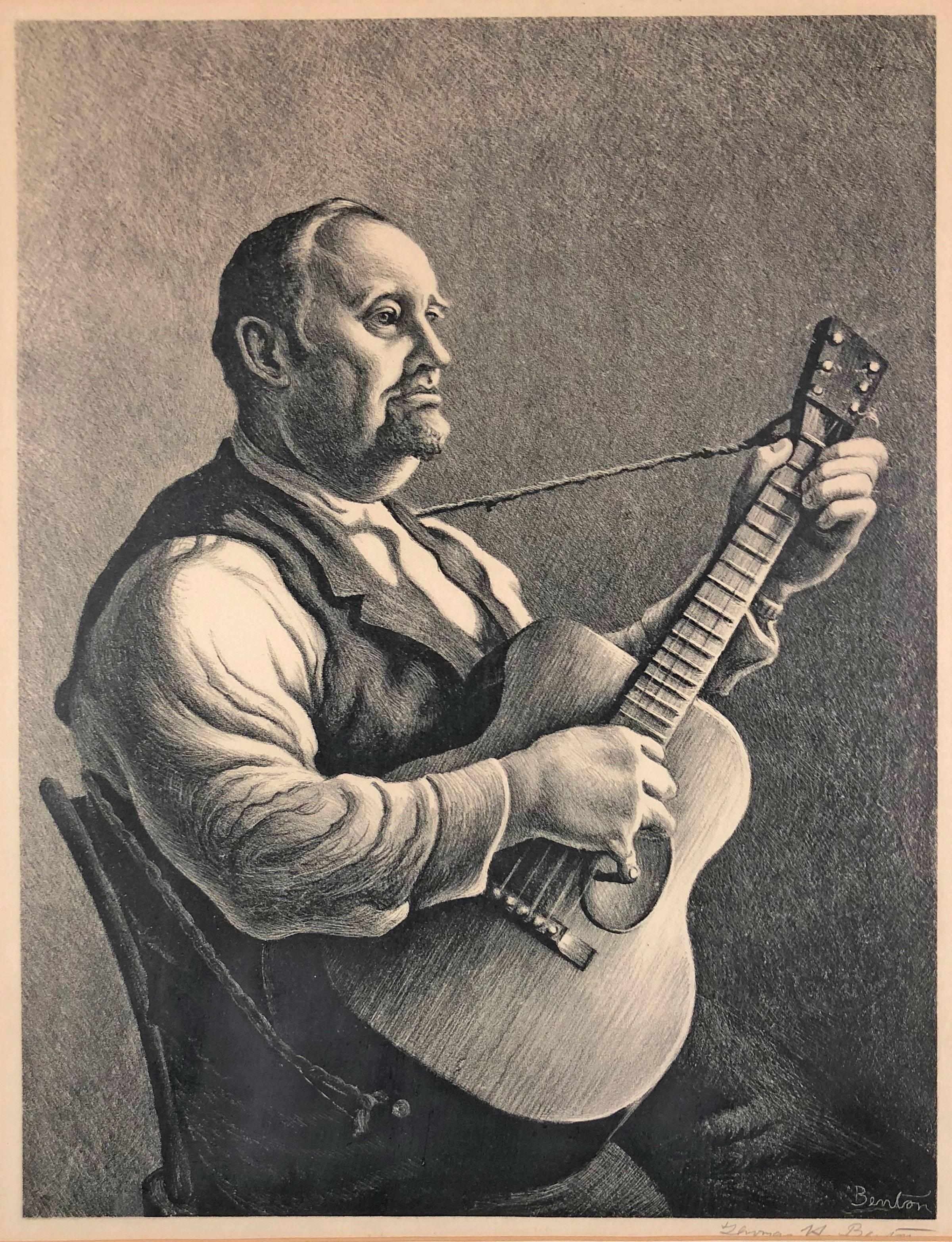 Thomas Hart Benton Portrait Print - The Hymn Singer