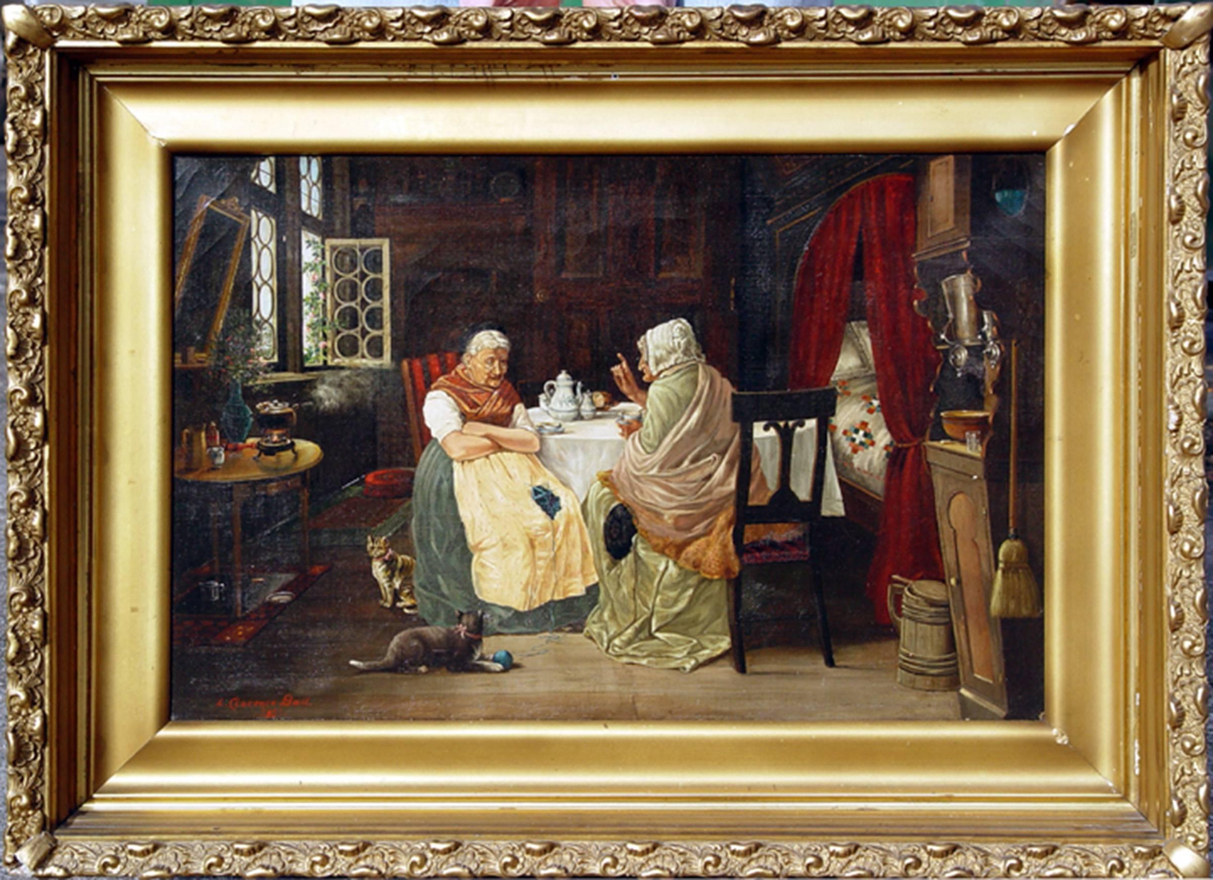 The Gossips - Painting by L. Clarence Ball