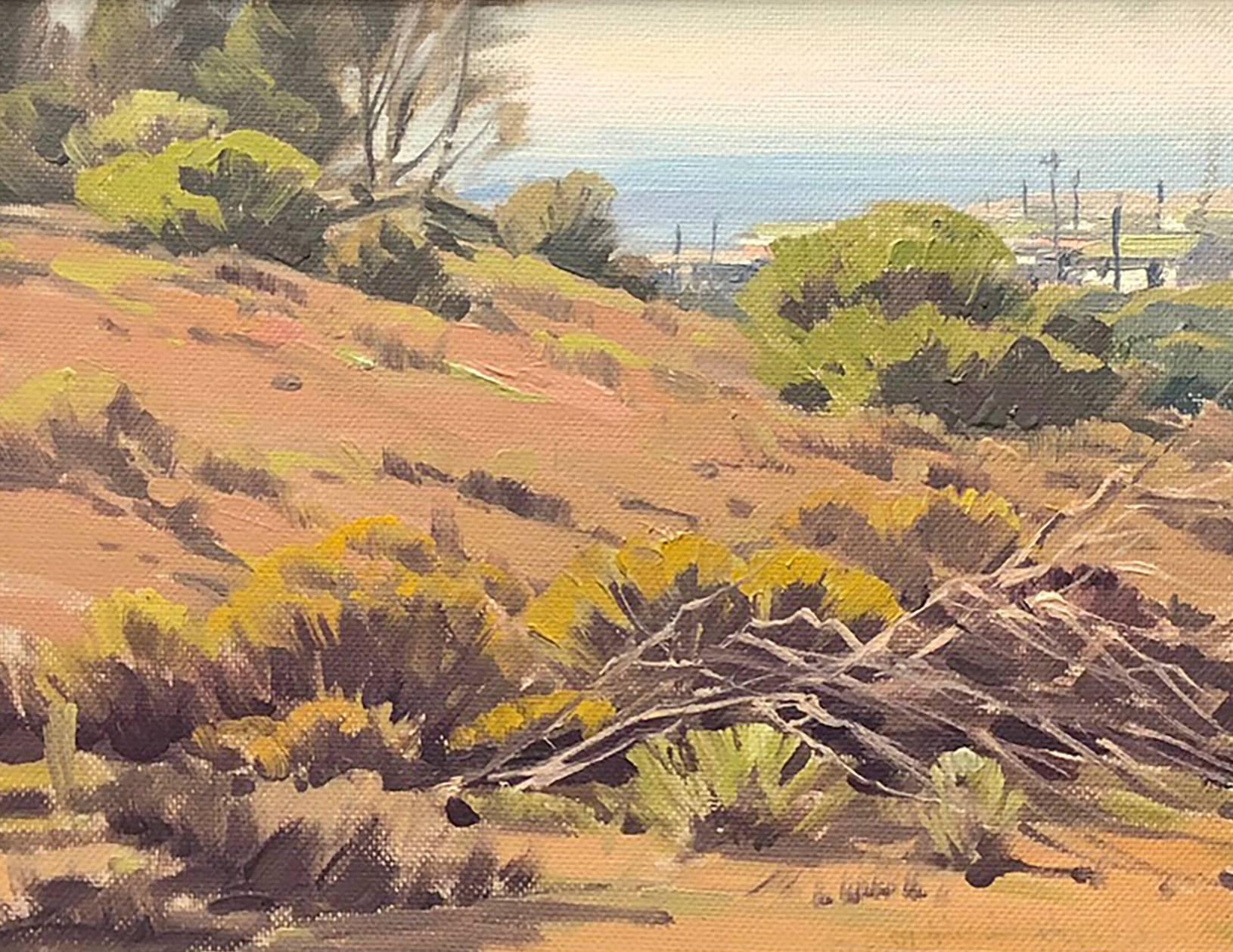 Über dem Strand liegend – Painting von Samuel Hyde Harris