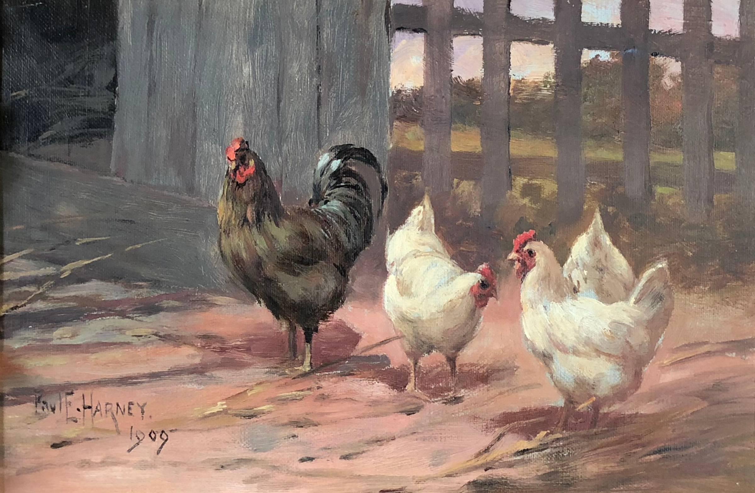 Paul E. Harney Jr. Animal Painting - Feeding Time