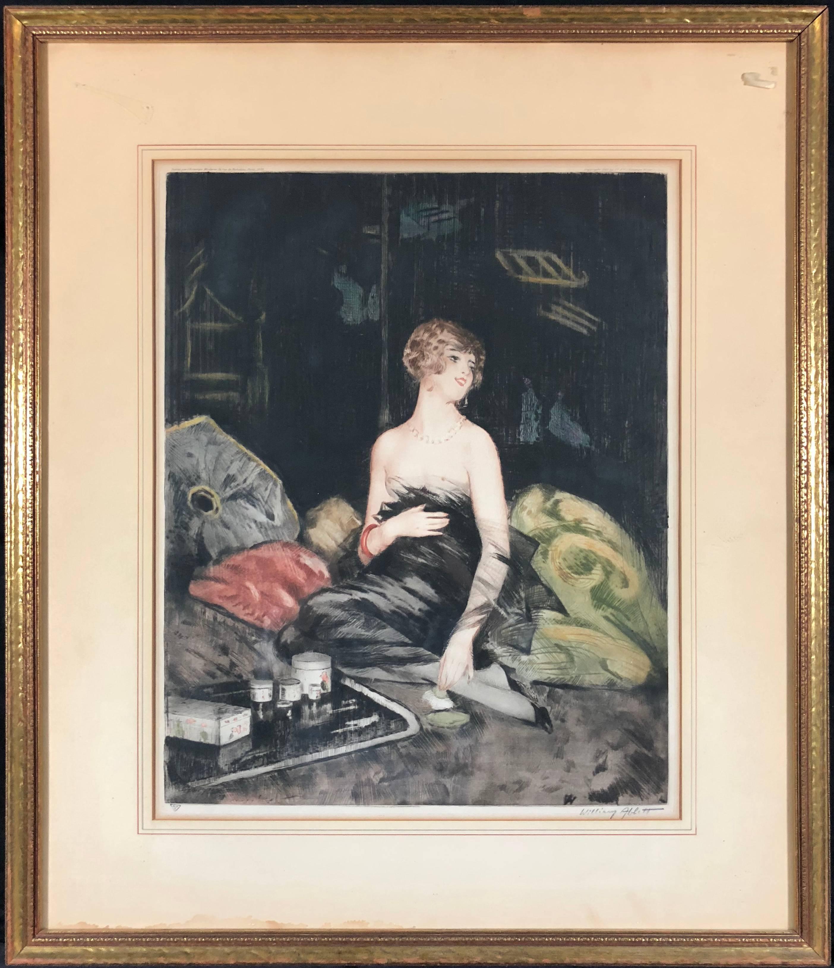 In the Boudoir - Print by William Ablett