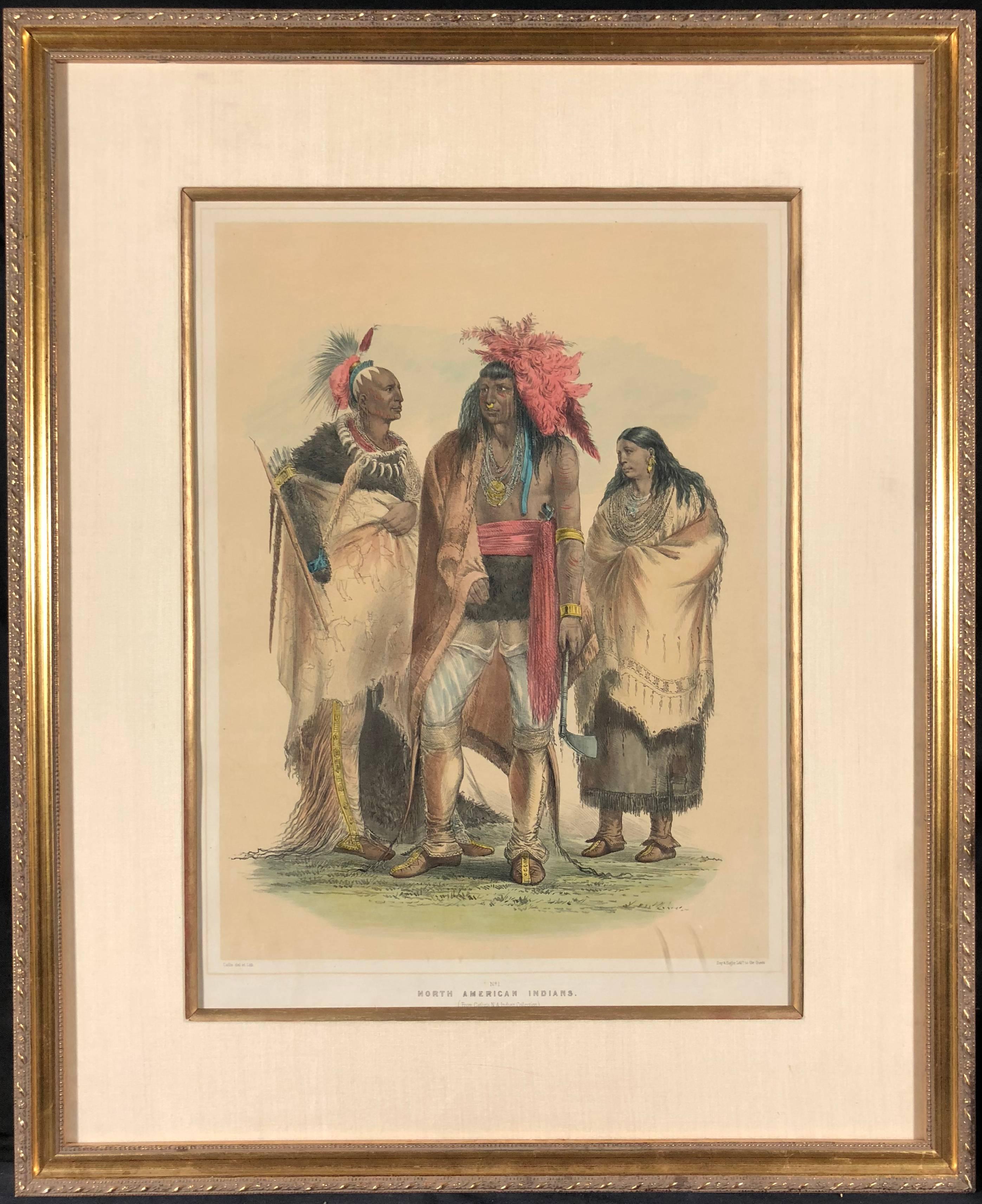 George Catlin Figurative Print - North American Indians