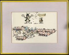 Animation Cell from 1970s RAID Commercial