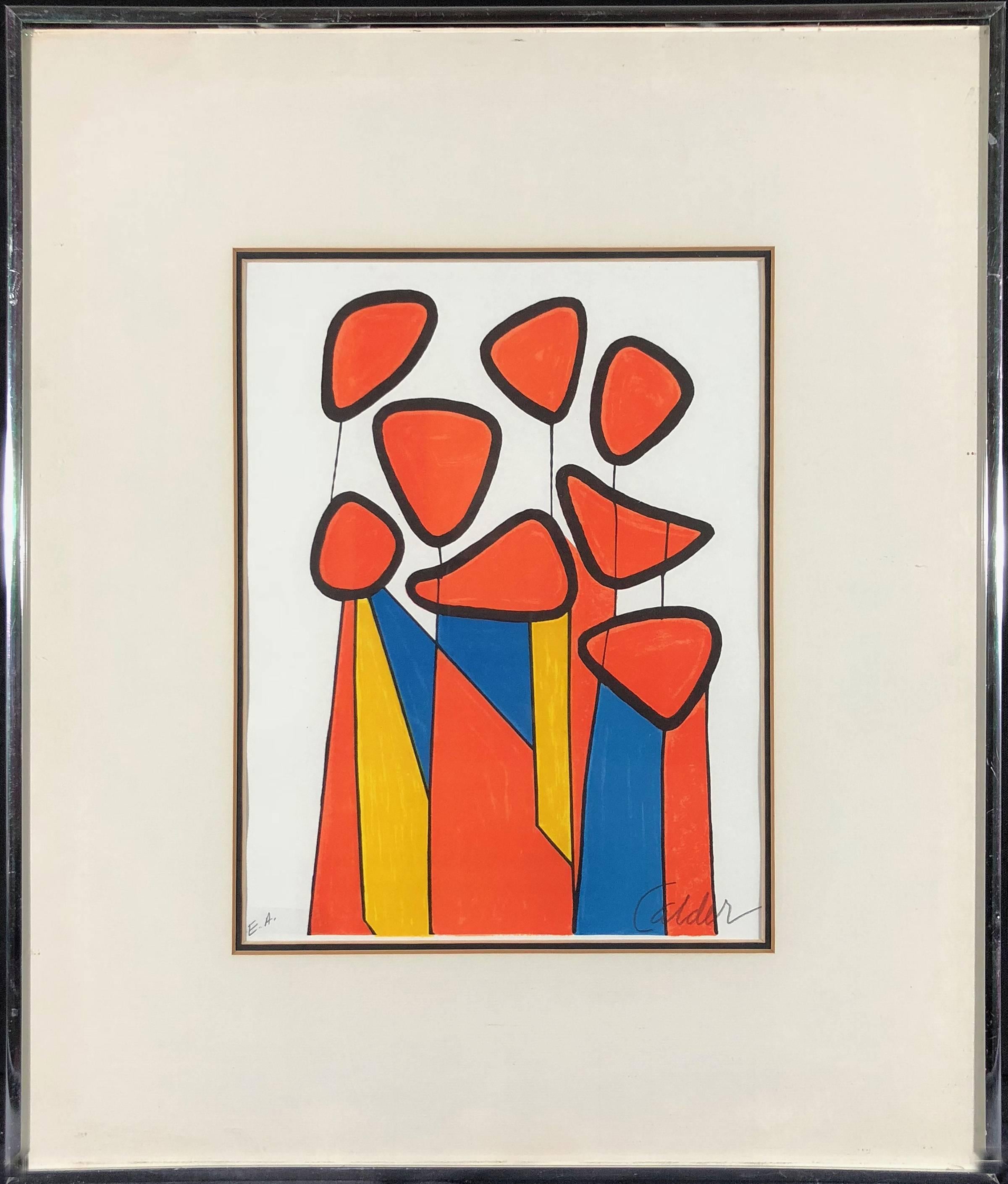 Squash Blossoms - Print by Alexander Calder