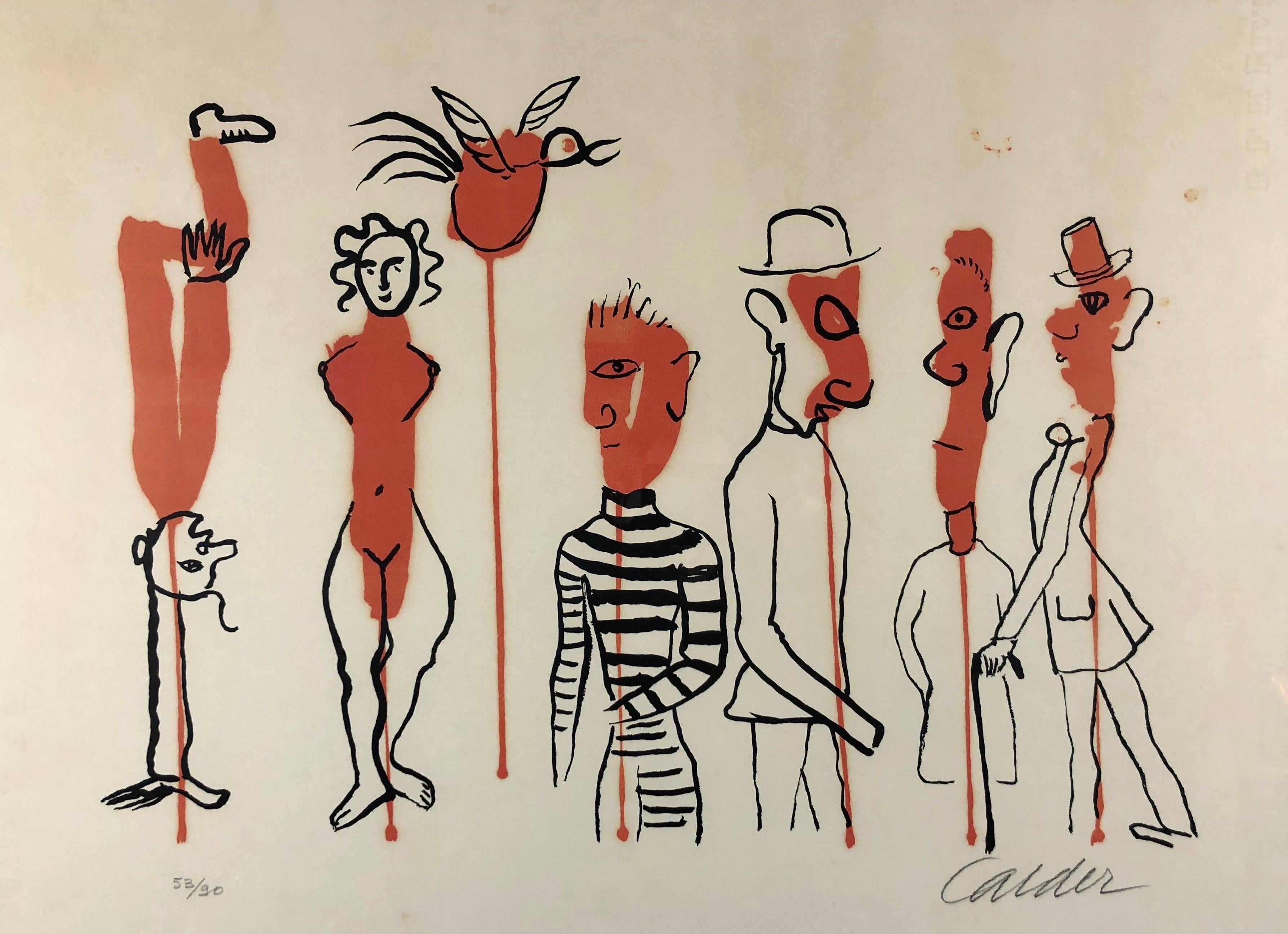 Alexander Calder Figurative Print - Circus Series