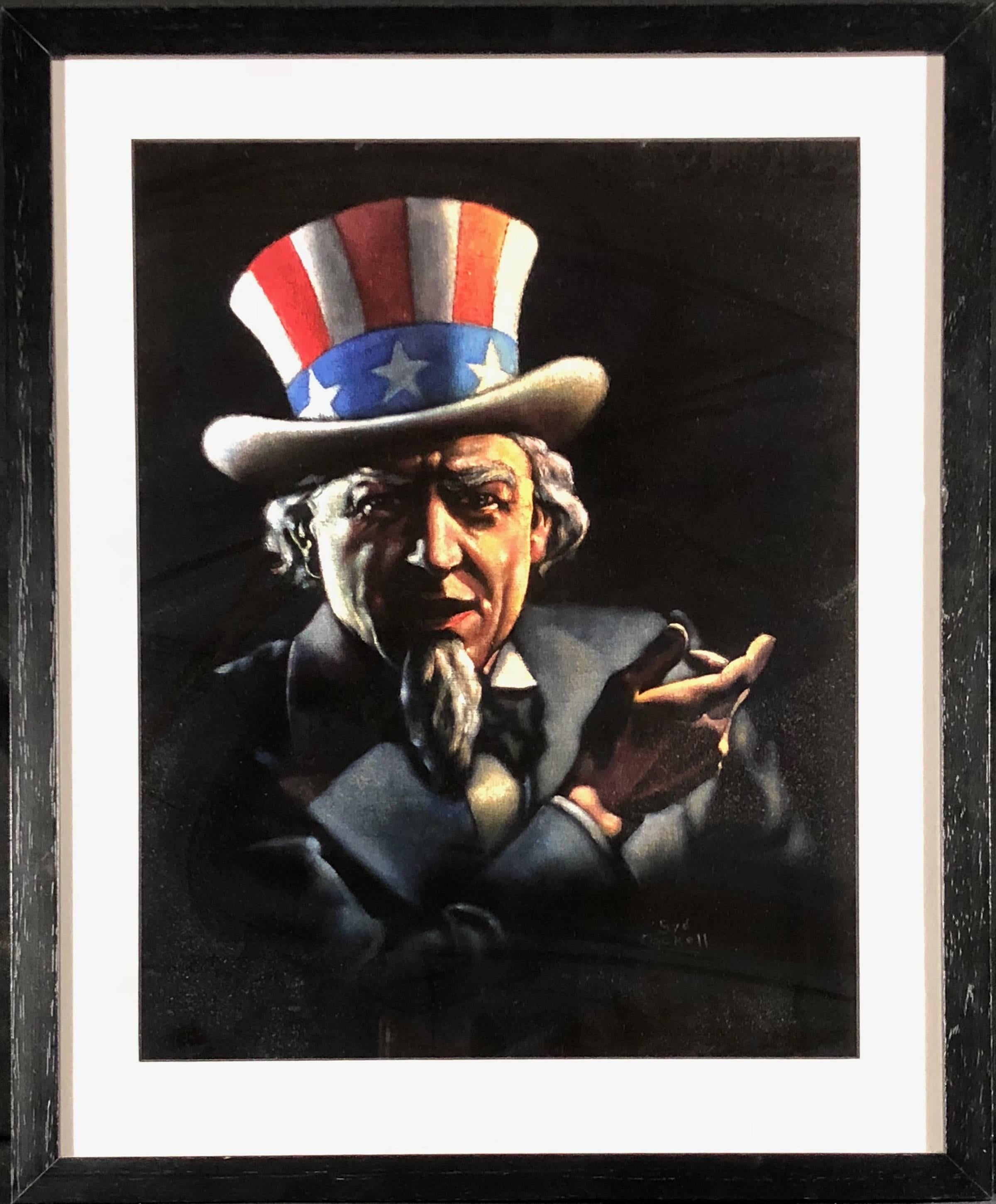 Uncle Sam - Painting by Syd Cockell