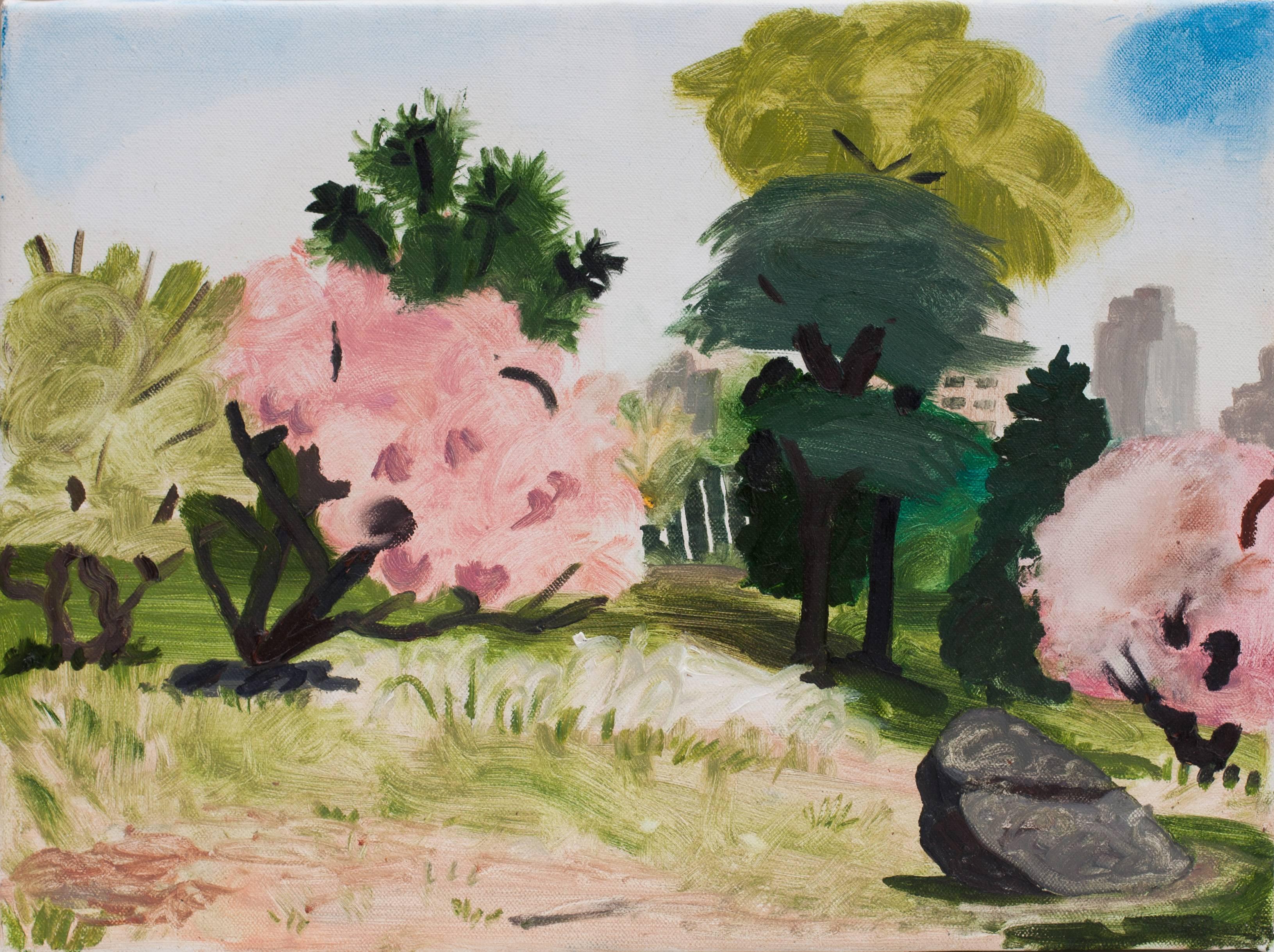 Daniel Heidkamp Landscape Painting – Off-the-Grid-Met