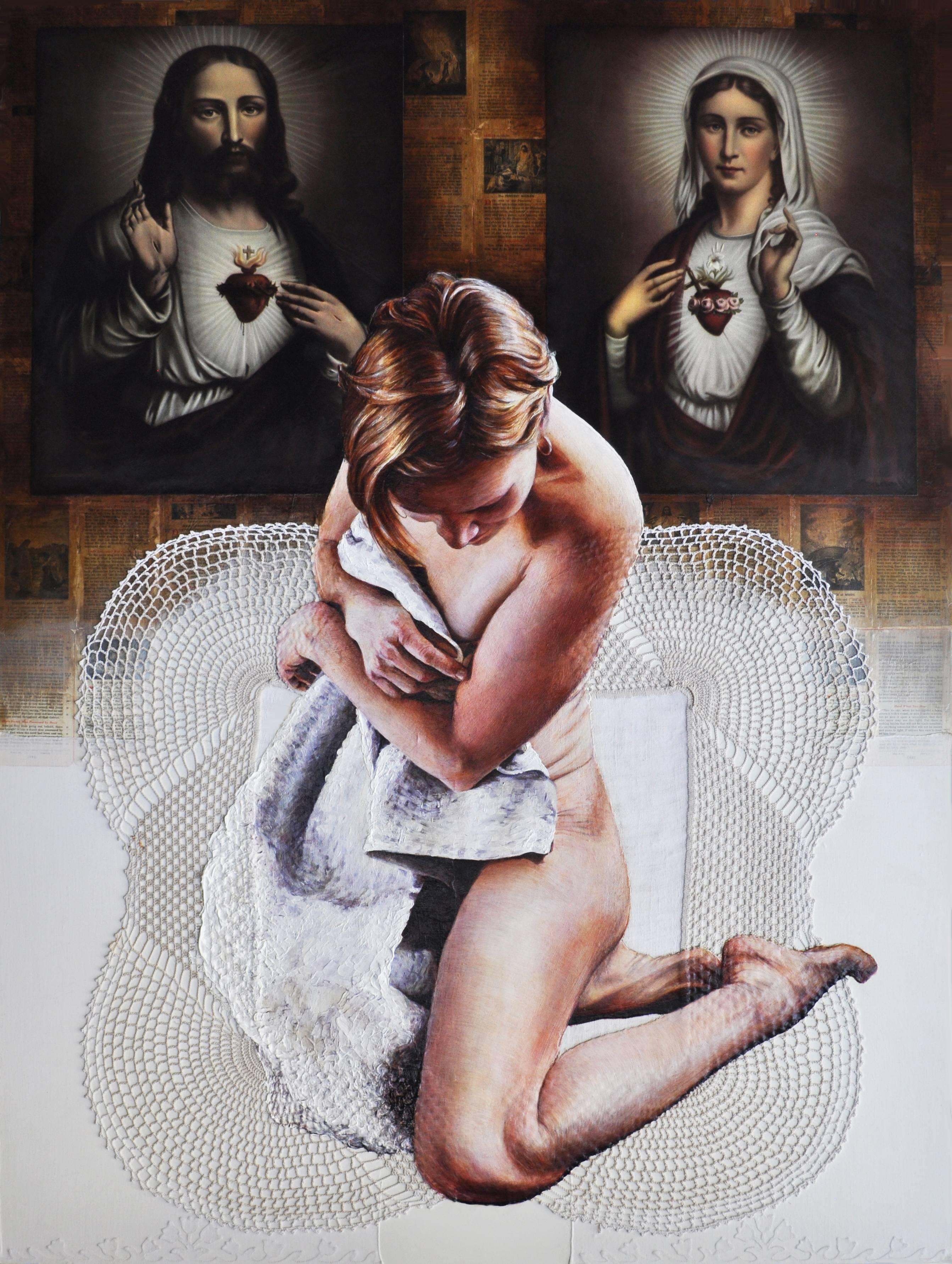 Victoria Selbach Figurative Painting - Generational Tapestry, In Our Mothers Grace