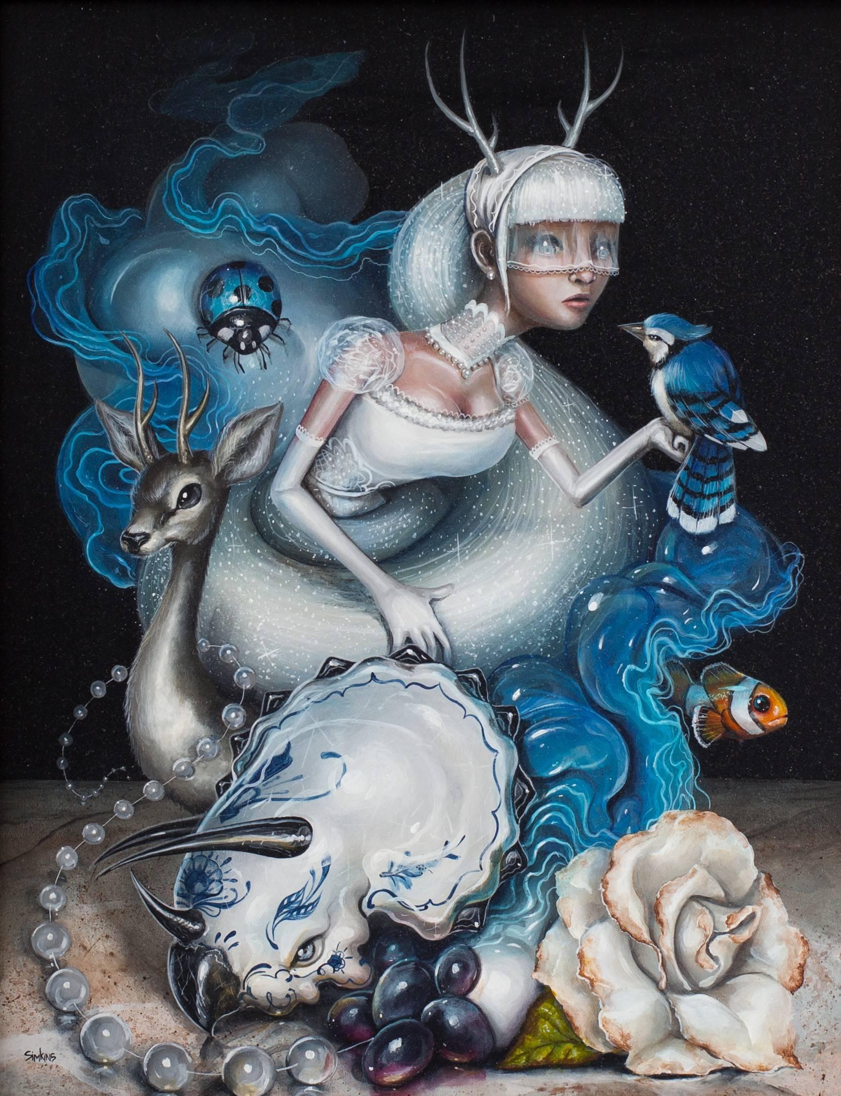 Greg Craola Simkins Figurative Painting - Reason