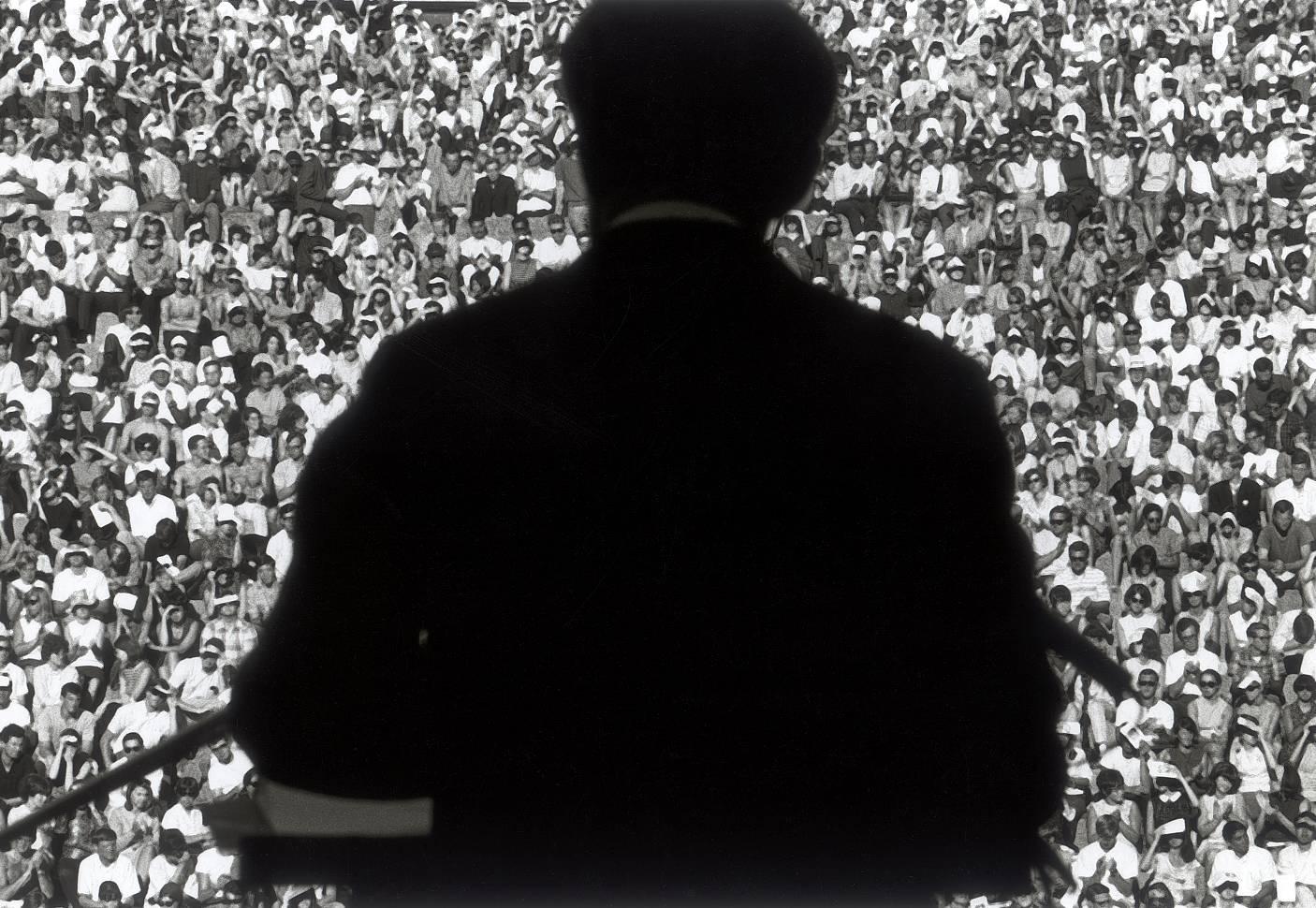 Steve Schapiro Black and White Photograph - Robert Kennedy at Berkeley, California, 1966     