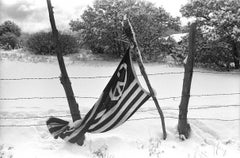 Flag in the Snow, Truchas, New Mexico