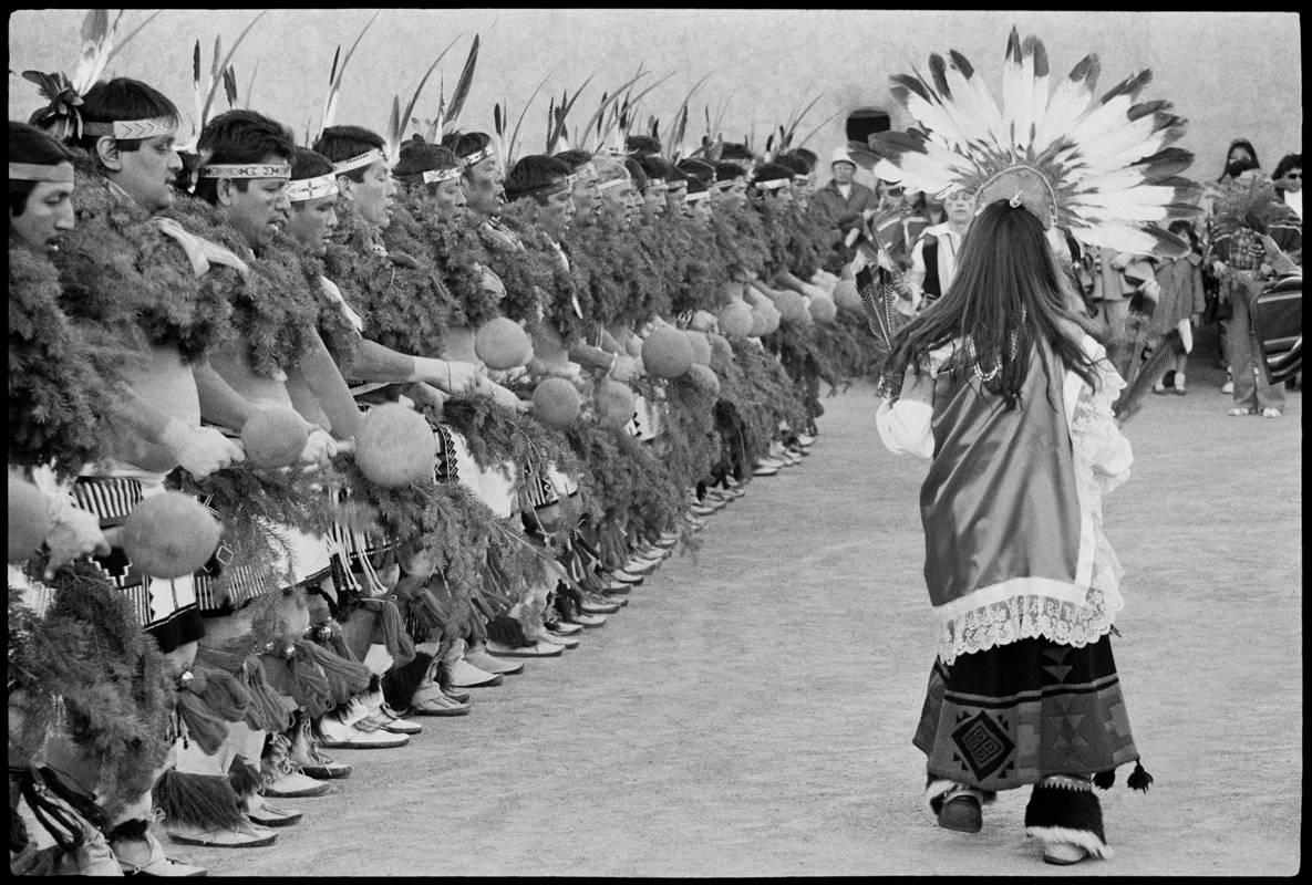 Lisa Law Black and White Photograph - Santa Clara Pueblo Dancers, New Mexico