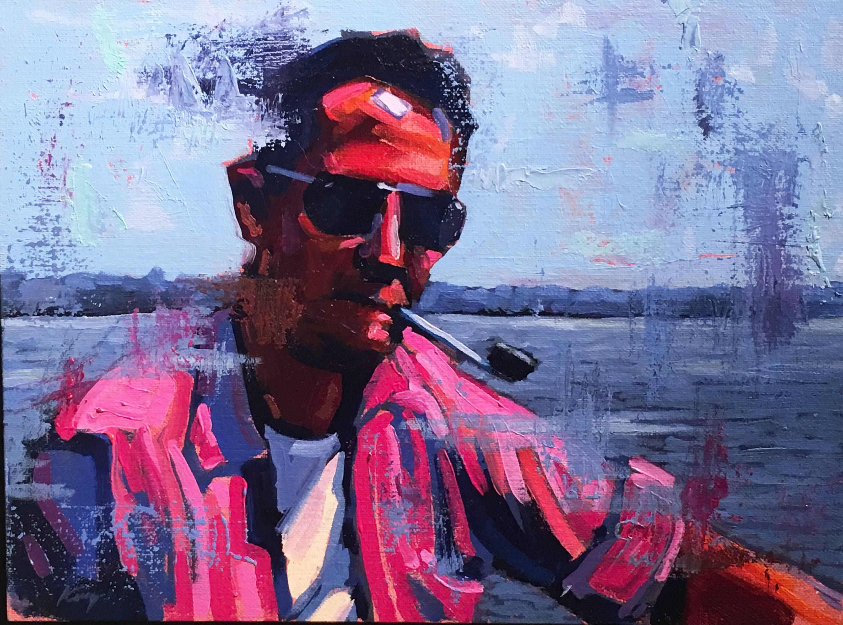 David King (painter) Figurative Painting - Contemporary Oil Painting, "Richard"