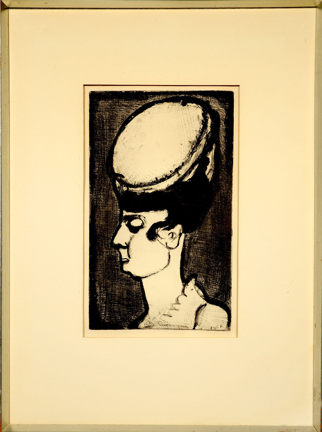 Femme Au Chapeau en Profil - Print by Georges Rouault